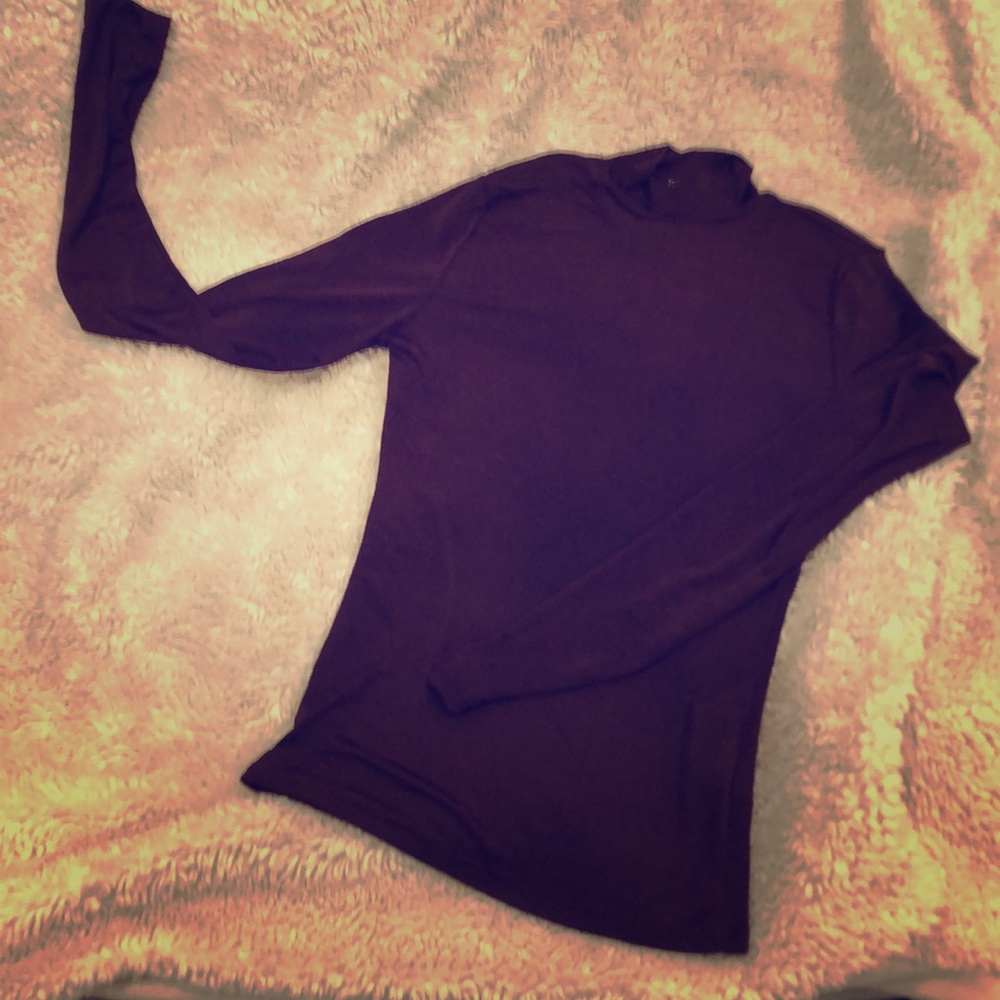 Long sleeve shimmer mock turtle 🐢